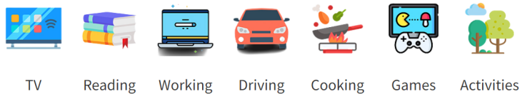 icons with activities