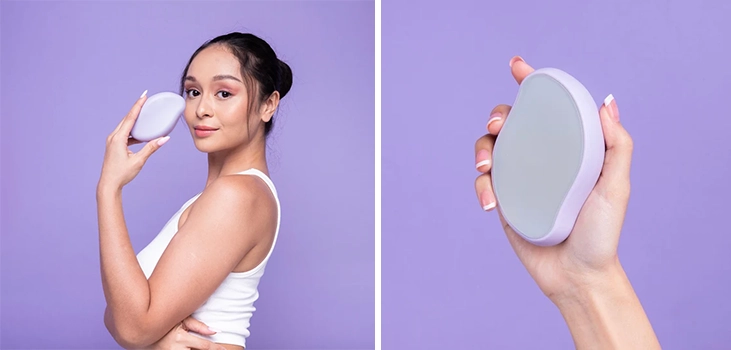 shinezskin woman posing with the product