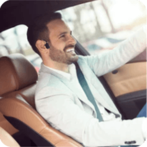 inductivv guy talking inside car